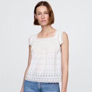 Gap x Doen Eyelet Top